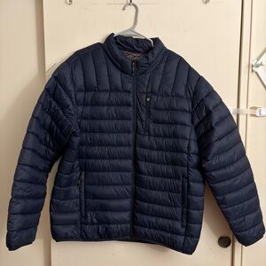 Hawke & Co Mens XXL Performance Dynamic Sport Fiber Puffer Jacket Coat Blue